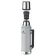 Termo Stanley Original Clásico 1,4L Silver Asa Plegable Tapón Cebador