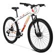 Bicicleta Mountain Bike Topmega Regal R29 Aluminio Gris/Rojo/Naranja Talle L