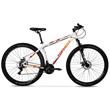 Bicicleta Mountain Bike Topmega Regal R29 Aluminio Gris/Rojo/Naranja Talle L