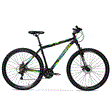 Bicicleta Mountain Bike Topmega Regal R29 Aluminio 21v Negro/verde/celeste/amarillo Talle M
