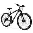 Bicicleta Mountain Bike Topmega Regal R29 Aluminio 21v Negra/Blanca/Gris Talle L