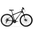 Bicicleta Mountain Bike Topmega Regal R29 Aluminio 21v Negra/Blanca/Gris Talle L