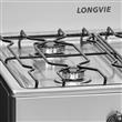 Cocina Inoxidable 56cm Horno con Visor Válvula de Seguridad Longvie