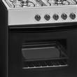 Cocina Inoxidable 56cm Horno con Visor Válvula de Seguridad Longvie
