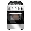 Cocina Multigas Morelli 55cm Acero Inoxidable Ladrillos Refractarios