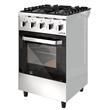 Cocina Multigas Morelli 55cm Acero Inoxidable Ladrillos Refractarios
