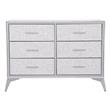 Cajonera | Organizador Dalton 6 Cajones Gris Metal Tela 231002