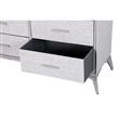 Cajonera | Organizador Dalton 6 Cajones Gris Metal Tela 231002