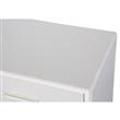 Mesa de Luz Dalton 2 Cajones Crema Metal Tela 231003