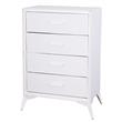 Cajonera | Organizador Dalton 4 Cajones Crema Metal Tela 231004