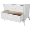 Cajonera | Organizador Dalton 4 Cajones Crema Metal Tela 231004