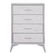 Cajonera | Organizador Dalton 4 Cajones Gris Metal Tela 231004
