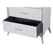 Cajonera | Organizador Dalton 5 Cajones Gris Metal Tela 231027
