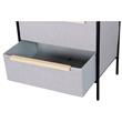 Cajonera | Organizador Dalton 4 Cajones Gris Negro Madera 232104L