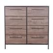 Cajonera | Organizador Dalton 8 Cajones Negro Marrón Oscuro 24105L