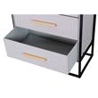 Cajonera | Organizador Dalton 3 Cajones Gris Negro Madera 24204