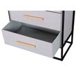Cajonera | Organizador Dalton 2 Cajones Gris Negro Madera 24218