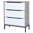 Cajonera | Organizador Dalton 3 Cajones Blanco Gris 24303L