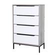 Cajonera | Organizador Dalton 4 Cajones Blanco Gris 24304L