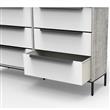 Cajonera | Organizador Dalton 6 Cajones Blanco Gris 24306L