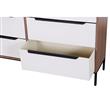 Cajonera | Organizador Dalton 6 Cajones Blanco Marrón 24306L
