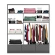 Placard Premium 2 Puertas Corredizas 3 Cajones 182x211x60cm Wengue Orlandi