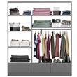 Placard Premium 2 Puertas Corredizas 3 Cajones 182x211x60cm jacaranda Orlandi