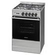 Cocina Longvie Multigas 56cm Bistro Inoxidable Luz Encendido Reja Fundición