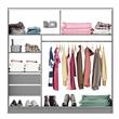 Placard Suave Venecia 2 Puertas Corredizas 2 Cajones 182x184x53,5 cm Orlandi