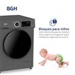 Lavarropas Automático BGH 8kg Inverter Carga Frontal 1400rpm BWFI08S24AR.