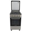 Cocina Eléctrica Plata 50cm 4 Hornallas Grill Turbo Tapa Dalton