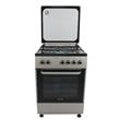 Cocina Eléctrica Plata 60cm 4 Hornallas Grill Turbo Tapa Dalton