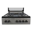 Cocina Eléctrica Plata 60cm 4 Hornallas Grill Turbo Tapa Dalton