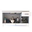 Bajo Mesada 140cm 3 Puertas Blanco Delos (sin mesada)