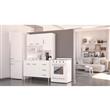 Kit de Cocina con 5 Puertas 3 Cajones Estantes Blanco Delos
