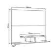 Panel Para Tv Delos hasta 50" con Soporte Fijo Fineline Crema