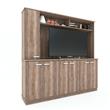 Modular Luton para Tv de hasta 55" 7 Puertas 2 Cajones Roble Nebraska Gris Delos