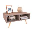 Mesa Baja Escandinava 40x80x50cm Gris Cubanita Delos