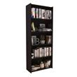 Biblioteca 5 Estantes 180x71x29cm Roble Termo Negro Delos
