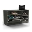 Zapatero Smart Pie De Cama Gris Sombra Delos