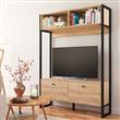Modular Industrial para Tv hasta 50" 2 Puertas 2 Estantes Roble Nebraska Natural Delos