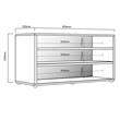 Rack Para TV hasta 40" con Estantes Nebraska/Negro Delos