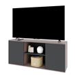 Rack Visión Para Tv de Hasta 65" 2 Puertas Nebraska Negro Delos