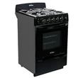 Cocina Florencia Negra 56cm Luz Encendido Timer Reja de Fundición 5547