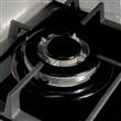 Anafe a Gas Florencia 2 Hornallas Triple Corona Vidrio Templado Negro Encendido 6729