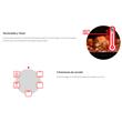 Horno Eléctrico Longvie 60x60cm Grill Termostato Timer Acero Inoxidable HE1500X