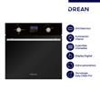 Horno a Gas Drean 60L Digital Grill Luz Encendido Timer Negro HGDR601CN