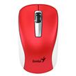 Mouse Inalámbrico Genius Rojo y Blanco NX-7010