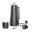 Termo Eléctrico Peabody 1 Litro Negro Inoxidable Bombilla Tapa Mate Térmica