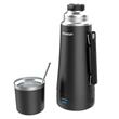 Termo Eléctrico Peabody 1 Litro Negro Inoxidable Bombilla Tapa Mate Térmica